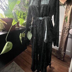 Dark Emerald Lightweight Duster Coat/Dress